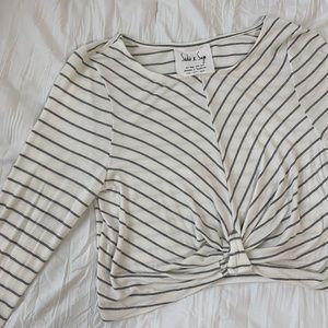 Long-Sleeve Cropped Tee